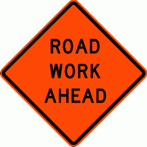 road-work-ahead
