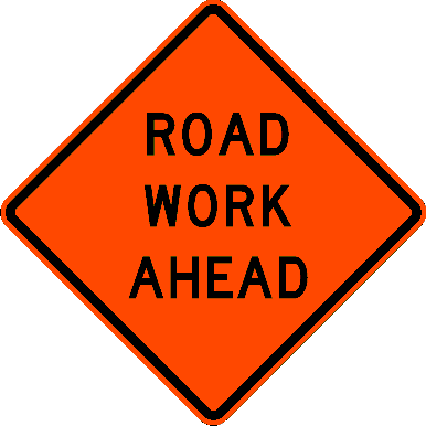 road-work-ahead