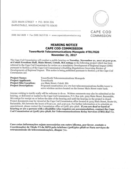 CCC CellTower Mtg Notice